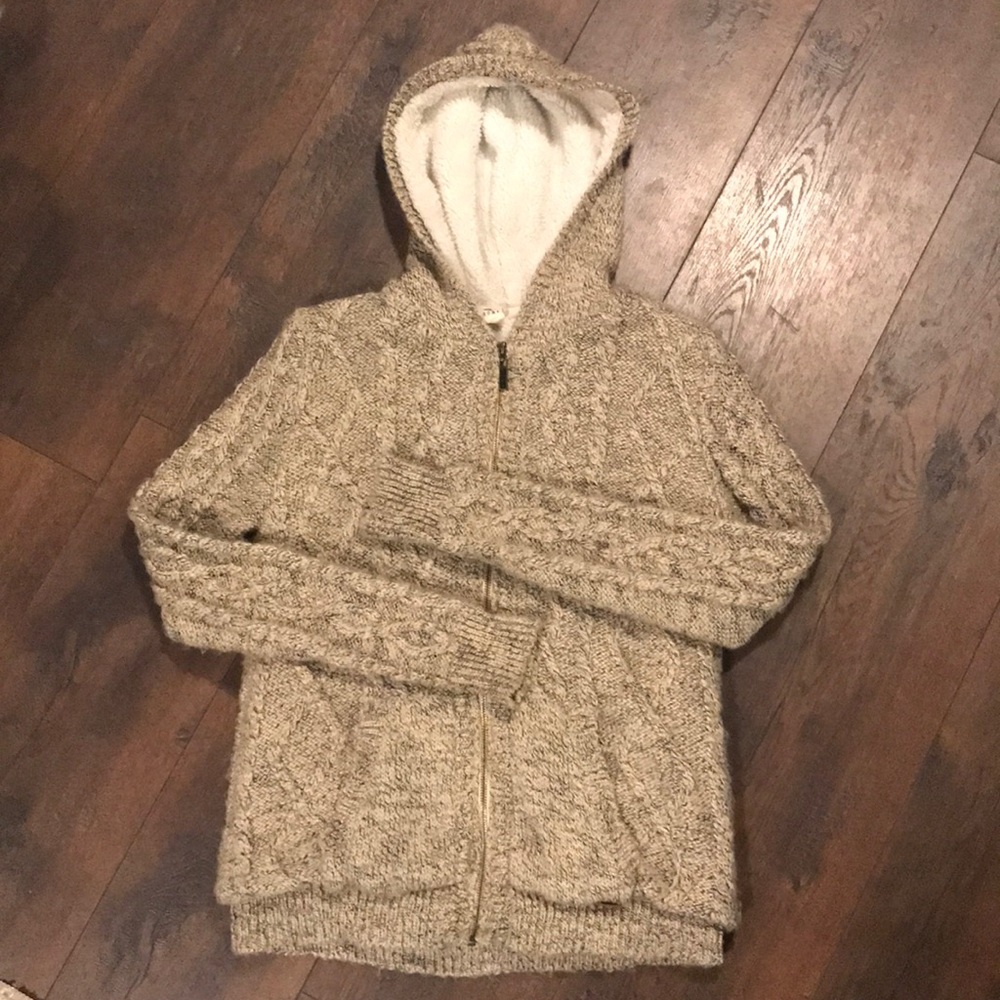 ROXY 💕 Cable Knit Zip-up Sweatshirt 💕